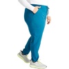 image:imageCherokee Atmos Mid Rise Scrub Pants for Women PullOn Jogger 4 PocketsCaribbean Blue