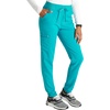 image:imageCherokee Atmos Mid Rise Scrub Pants for Women PullOn Jogger 4 PocketsTeal Blue