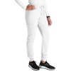 image:imageCherokee Atmos Mid Rise Scrub Pants for Women PullOn Jogger 4 PocketsWhite