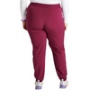 image:imageCherokee Atmos Mid Rise Scrub Pants for Women PullOn Jogger 4 PocketsWine
