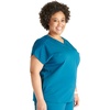 image:imageCherokee Atmos V Neck Womens Scrub Tops Dolman Sleeves 3 PocketsCaribbean Blue