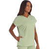 image:imageCherokee Atmos V Neck Womens Scrub Tops Dolman Sleeves 3 PocketsCool Cucumber