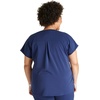 image:imageCherokee Atmos V Neck Womens Scrub Tops Dolman Sleeves 3 PocketsNavy