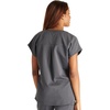 image:imageCherokee Atmos V Neck Womens Scrub Tops Dolman Sleeves 3 PocketsPewter