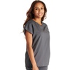 image:imageCherokee Atmos V Neck Womens Scrub Tops Dolman Sleeves 3 PocketsPewter