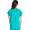 image:imageCherokee Atmos V Neck Womens Scrub Tops Dolman Sleeves 3 PocketsTeal Blue