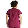image:imageCherokee Atmos V Neck Womens Scrub Tops Dolman Sleeves 3 PocketsWine