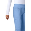 image:imageCherokee Iflex Scrubs for Women Straight Leg Scrub Pants with 6 PocketsCiel Blue