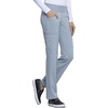 image:imageCherokee Iflex Scrubs for Women Straight Leg Scrub Pants with 6 PocketsGrey