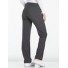 image:imageCherokee Iflex Scrubs for Women Straight Leg Scrub Pants with 6 PocketsPewter