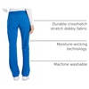 image:imageCherokee Iflex Scrubs for Women Straight Leg Scrub Pants with 6 PocketsRoyal