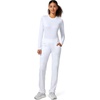 image:imageCherokee Iflex Scrubs for Women Straight Leg Scrub Pants with 6 PocketsWhite