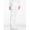 image:imageCherokee Iflex Scrubs for Women Straight Leg Scrub Pants with 6 PocketsWhite