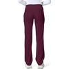 image:imageCherokee Iflex Scrubs for Women Straight Leg Scrub Pants with 6 PocketsWine