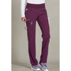image:imageCherokee Iflex Scrubs for Women Straight Leg Scrub Pants with 6 PocketsWine