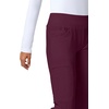image:imageCherokee Iflex Scrubs for Women Straight Leg Scrub Pants with 6 PocketsWine