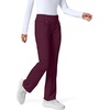 image:imageCherokee Iflex Scrubs for Women Straight Leg Scrub Pants with 6 PocketsWine