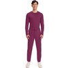 image:imageCherokee Joggers for Men Modern Fit Scrub Pant with Drawstring Waistband 5 Pockets Soft 2Way Stretch Fabric  WW012Wine
