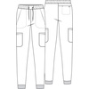 image:imageCherokee Mens Mid Rise Jogger Scrub Pants with 5 Pockets and Elastic Waistband CK132APewter