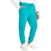 image:imageCherokee Mens Mid Rise Jogger Scrub Pants with 5 Pockets and Elastic Waistband CK132ATeal Blue