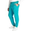 image:imageCherokee Mens Mid Rise Jogger Scrub Pants with 5 Pockets and Elastic Waistband CK132ATeal Blue