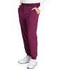 image:imageCherokee Mens Mid Rise Jogger Scrub Pants with 5 Pockets and Elastic Waistband CK132AWine