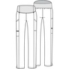 image:imageCherokee Revolution Maternity Scrub Pants for Women Straight Leg BottomsCiel