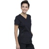 image:imageCherokee Revolution Scrub Top for Women VNeck 2 Pockets Classic FitBlack