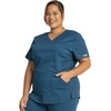 image:imageCherokee Revolution Scrub Top for Women VNeck 2 Pockets Classic FitCaribbean Blue