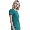 image:imageCherokee Revolution Scrub Top for Women VNeck 2 Pockets Classic FitHunter Green