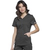image:imageCherokee Revolution Scrub Top for Women VNeck 2 Pockets Classic FitPewter