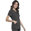 image:imageCherokee Revolution Scrub Top for Women VNeck 2 Pockets Classic FitPewter