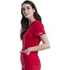 image:imageCherokee Revolution Scrub Top for Women VNeck 2 Pockets Classic FitRed
