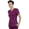 image:imageCherokee Revolution Scrub Top for Women VNeck 2 Pockets Classic FitWine