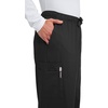 image:imageCherokee Scrub Pants for Men Cargo Nursing Bottom with Zip Fly 7 Pockets Elastic Waist amp 2Way Stretch Fabric  4243Black