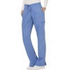 image:imageCherokee Scrub Pants for Women Mid Rise Flare Yoga Scrubs Pant 2Way Stretch Drawstring Medical Bottoms 5 PocketsWW120Ciel