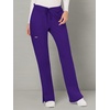 image:imageCherokee Scrub Pants for Women Mid Rise Flare Yoga Scrubs Pant 2Way Stretch Drawstring Medical Bottoms 5 PocketsWW120Grape