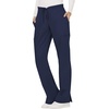 image:imageCherokee Scrub Pants for Women Mid Rise Flare Yoga Scrubs Pant 2Way Stretch Drawstring Medical Bottoms 5 PocketsWW120Navy