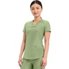 image:imageCherokee Scrub Top Women VNeck Classic Fit 2 Pocket Form Medical ScrubsBright Sage