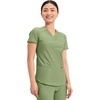 image:imageCherokee Scrub Top Women VNeck Classic Fit 2 Pocket Form Medical ScrubsBright Sage