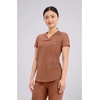 image:imageCherokee Scrub Top Women VNeck Classic Fit 2 Pocket Form Medical ScrubsCaffe Mocha