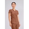 image:imageCherokee Scrub Top Women VNeck Classic Fit 2 Pocket Form Medical ScrubsCaffe Mocha