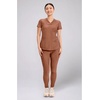 image:imageCherokee Scrub Top Women VNeck Classic Fit 2 Pocket Form Medical ScrubsCaffe Mocha