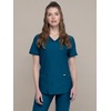 image:imageCherokee Scrub Top Women VNeck Classic Fit 2 Pocket Form Medical ScrubsCaribbean Blue
