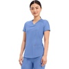 image:imageCherokee Scrub Top Women VNeck Classic Fit 2 Pocket Form Medical ScrubsCiel Blue