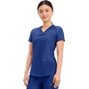 image:imageCherokee Scrub Top Women VNeck Classic Fit 2 Pocket Form Medical ScrubsGalaxy Blue