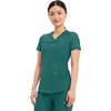 image:imageCherokee Scrub Top Women VNeck Classic Fit 2 Pocket Form Medical ScrubsHunter Green