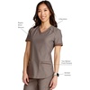 image:imageCherokee Scrub Top Women VNeck Classic Fit 2 Pocket Form Medical ScrubsIron