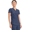 image:imageCherokee Scrub Top Women VNeck Classic Fit 2 Pocket Form Medical ScrubsNavy