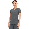 image:imageCherokee Scrub Top Women VNeck Classic Fit 2 Pocket Form Medical ScrubsPewter